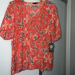 Vince Camuto Floral Blouse